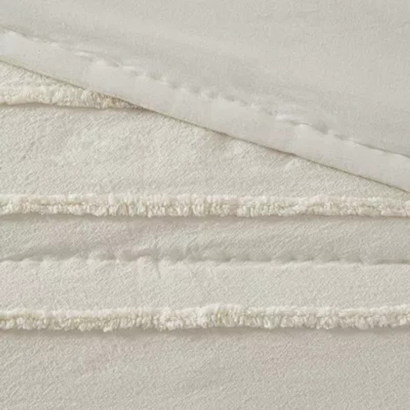 Urban Habitat Camden 3-Pc Cotton Quilt Set With Chenille Trims