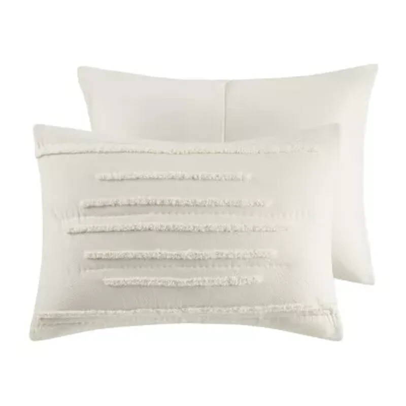 Urban Habitat Camden 3-Pc Cotton Quilt Set With Chenille Trims