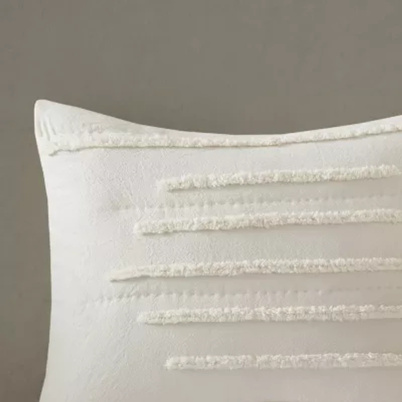 Urban Habitat Camden 3-Pc Cotton Quilt Set With Chenille Trims