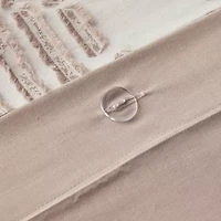 INK+IVY Ellipse 3pc Cotton Jacquard Duvet Cover Set
