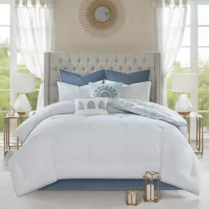 Madison Park Loleta 8-pc. Midweight Reversible Comforter Set