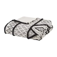 INK+IVY Marta 3 Piece Flax and Cotton Blended Duvet Cover Set