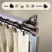 Rod Desyne Bonnet Double Curtain
