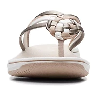 Clarks Cloudsteppers Womens Breeze Coral Flip-Flops