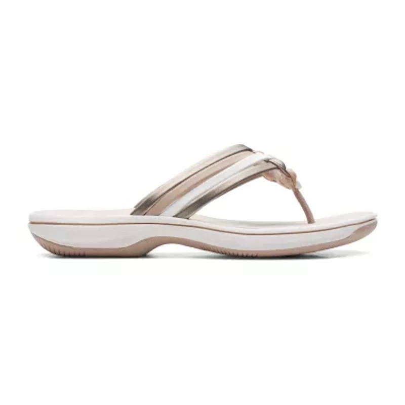 Clarks Cloudsteppers Womens Breeze Coral Flip-Flops