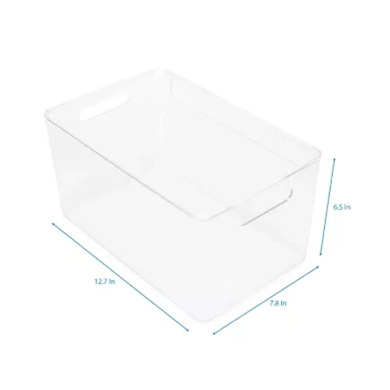 Home Expressions Medium Acrylic Stroage Bin with Lid