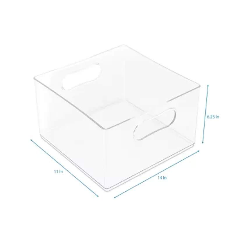 Home Expressions Large Clear Stackable Storage Bin