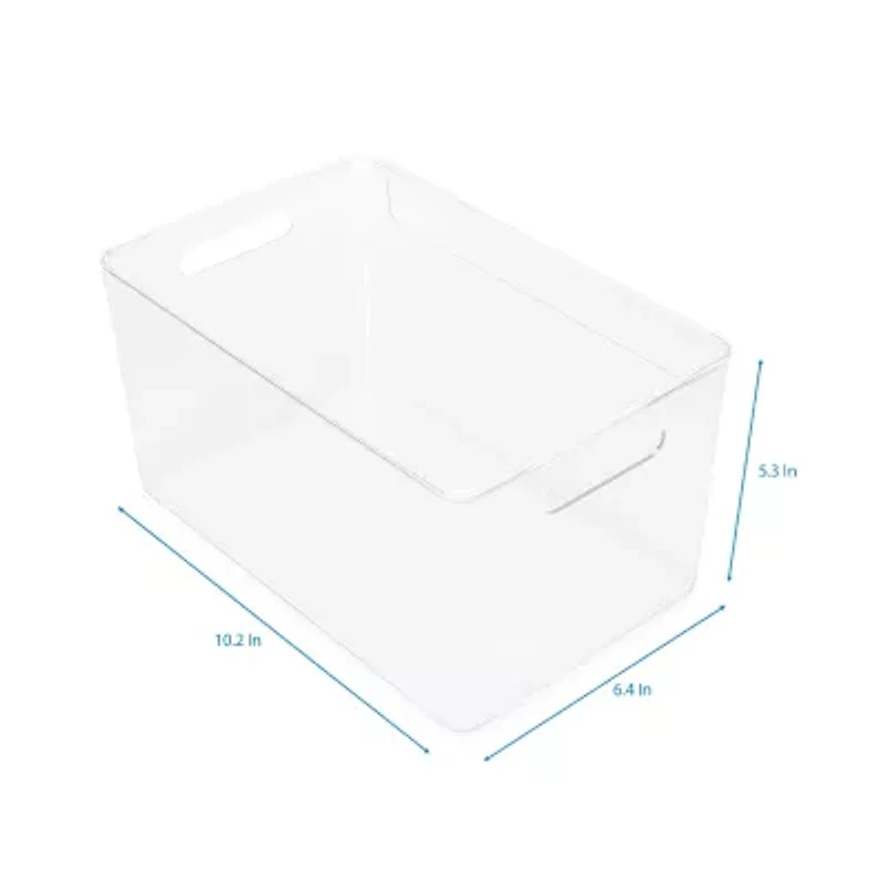 Home Expressions Small Acrylic Storage Bin with Lid