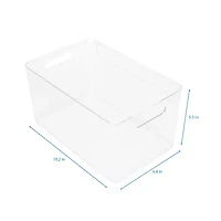 Home Expressions Small Acrylic Storage Bin with Lid