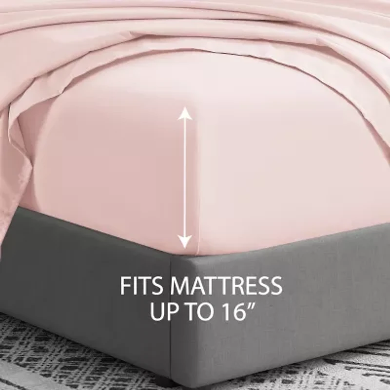 Cathay Home Easy Fit Modern Sheet Set With Bonus Pillowcases