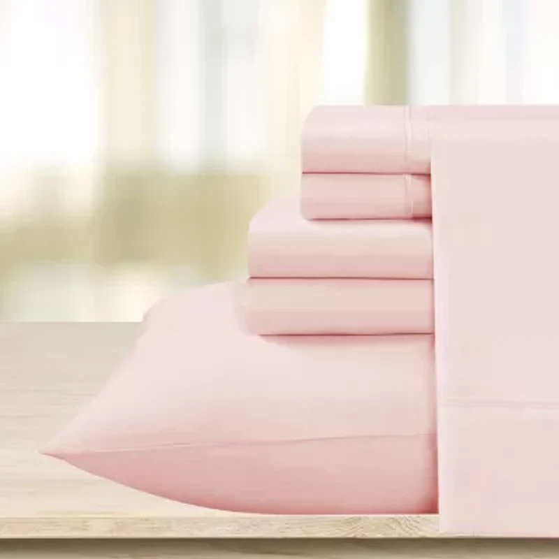 Cathay Home Easy Fit Modern Sheet Set With Bonus Pillowcases