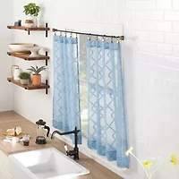 No 918 Tina 2-pc. Rod Pocket Window Tier