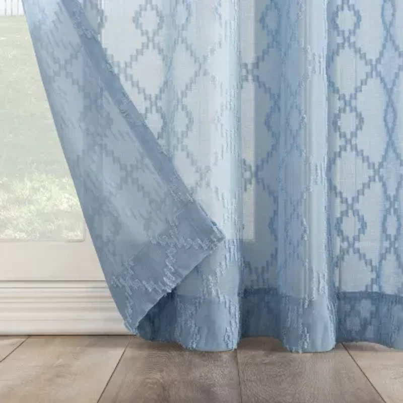 No 918 Tina 2-pc. Rod Pocket Window Tier