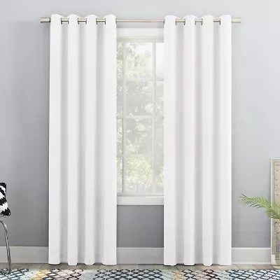 No 918 Sutton Grommet Top Light-Filtering Single Curtain Panel
