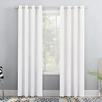 No 918 Sutton Grommet Top Light-Filtering Single Curtain Panel