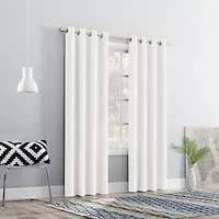 No 918 Sutton Grommet Top Light-Filtering Single Curtain Panel