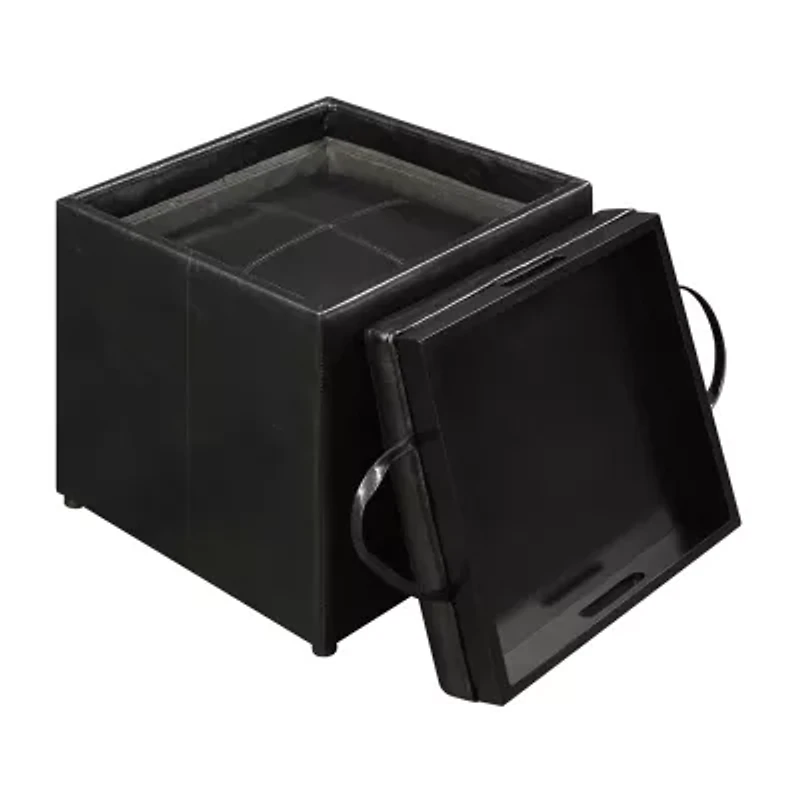 Designs4comfort Cushioned Ottoman