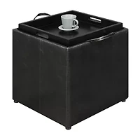 Designs4comfort Cushioned Ottoman