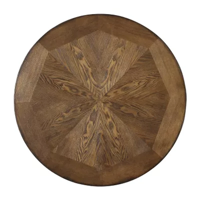 Firview Round Wood-Top Dining Table