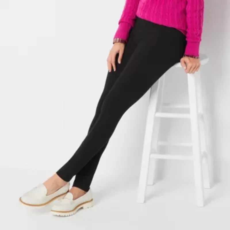 St. John's Bay Womens Skinny Mid Rise Tall Pull-On Pant