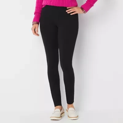 St. John's Bay Womens Skinny Mid Rise Tall Pull-On Pant