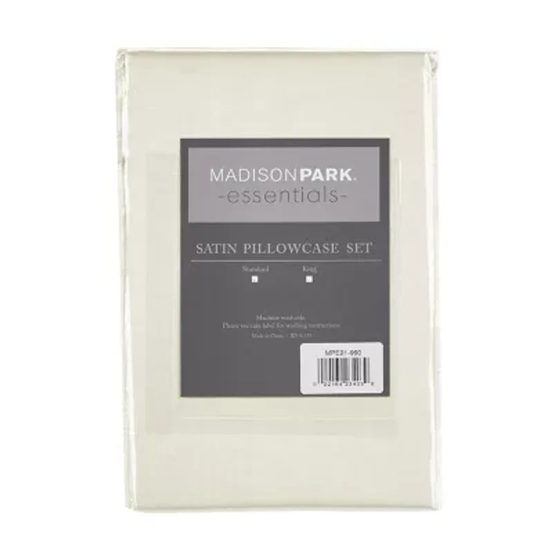 Madison Park Essentials Satin Wrinkle Resistant Pillowcase