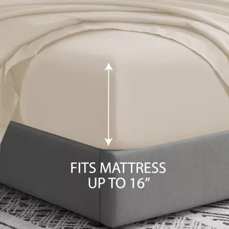 Cathay Home Easy Fit Modern Sheet Set With Bonus Pillowcases