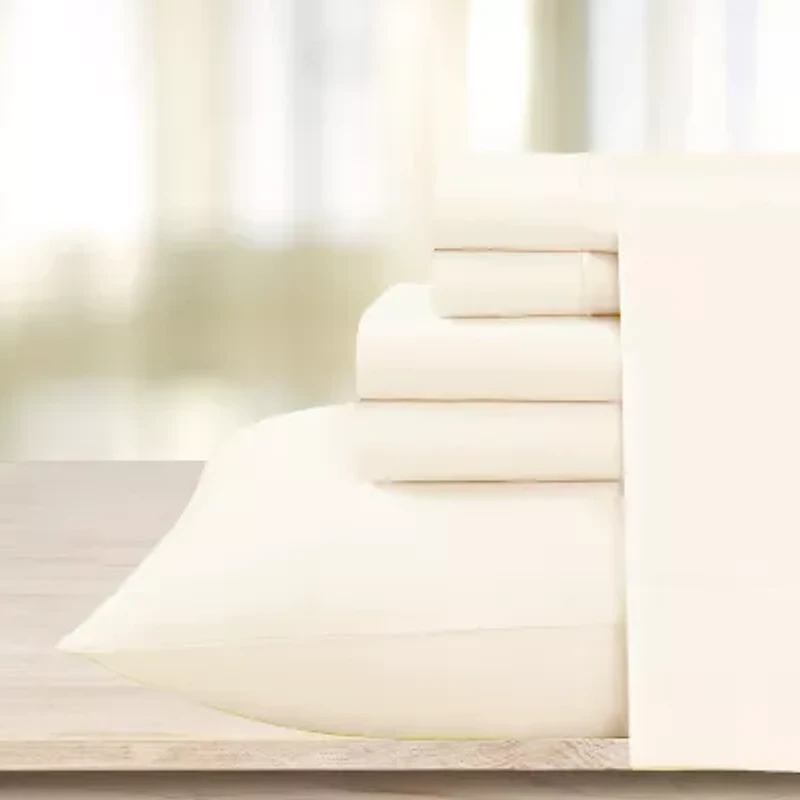 Cathay Home Easy Fit Modern Sheet Set With Bonus Pillowcases