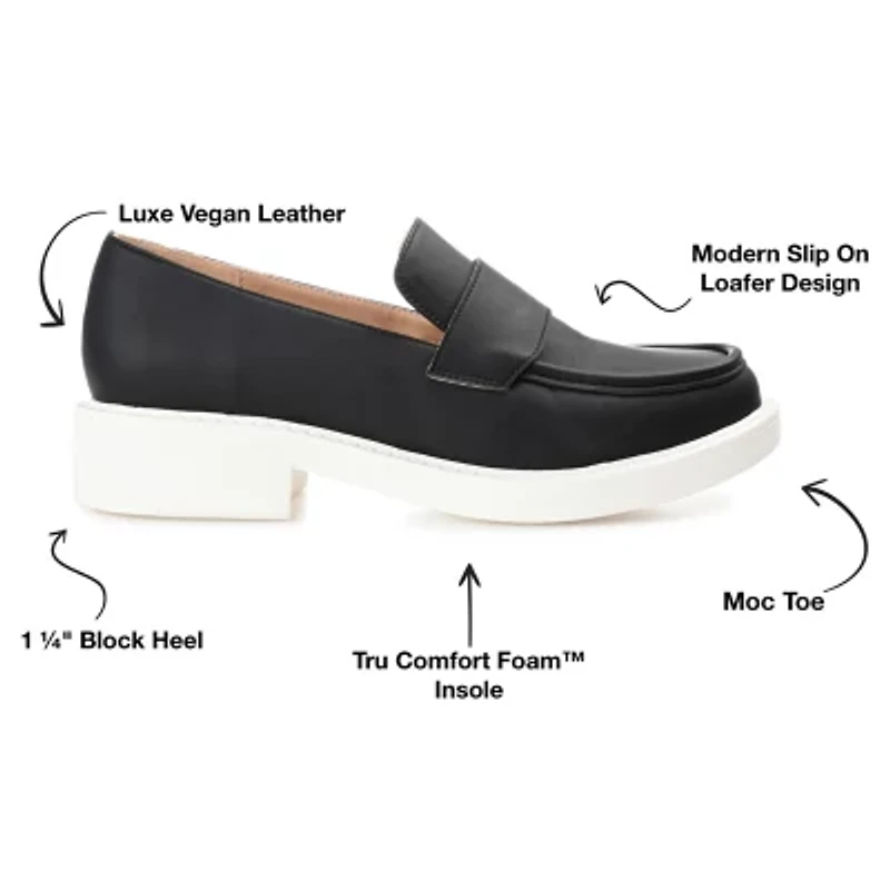 Journee Collection Saydee Womens Moc Closed Toe Loafers
