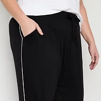 Liz Claiborne Cool and Calm Womens Plus Pajama Capri Pant