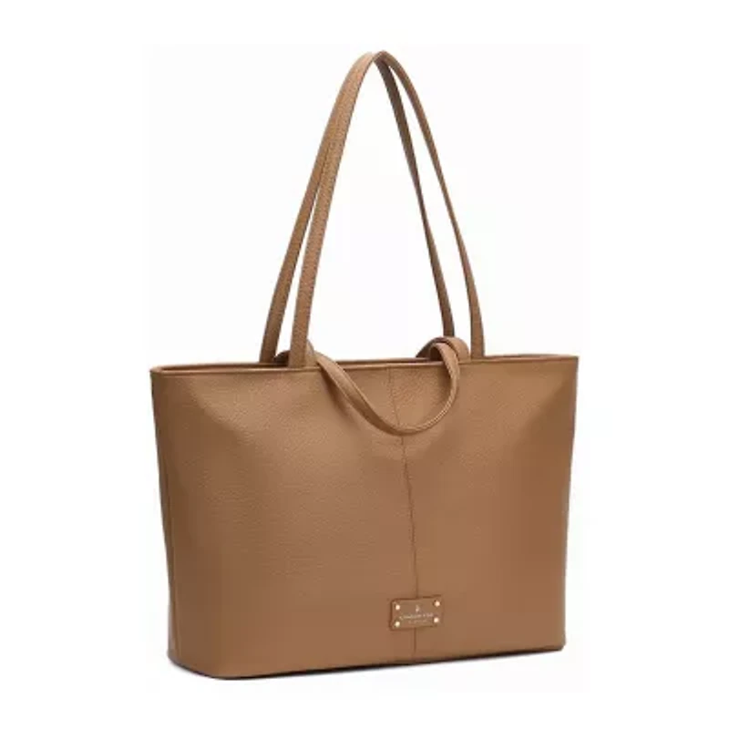 London Fog East West Double  Handle Tote Bag