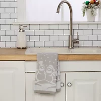 Saturday Knight Scenic Snowmen 2-pc. Embellished Hand Towel