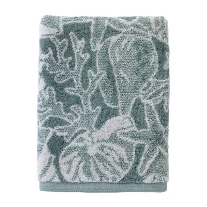 Saturday Knight South Seas Shell Bath Towel Embellished Jacquard Bath Towel