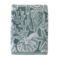 Saturday Knight South Seas Shell Bath Towel Embellished Jacquard Bath Towel