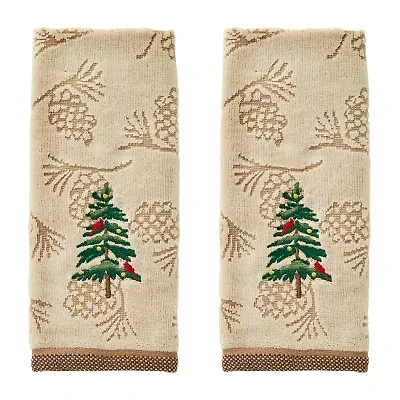 Saturday Knight Seasonal Fir 2-pc. Hand Towel