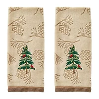 Saturday Knight Seasonal Fir 2-pc. Hand Towel