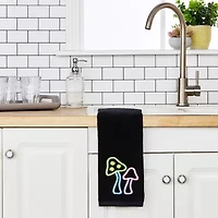 Saturday Knight Neon Mushrooms 2-pc. Hand Towel