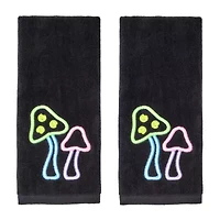 Saturday Knight Neon Mushrooms 2-pc. Hand Towel