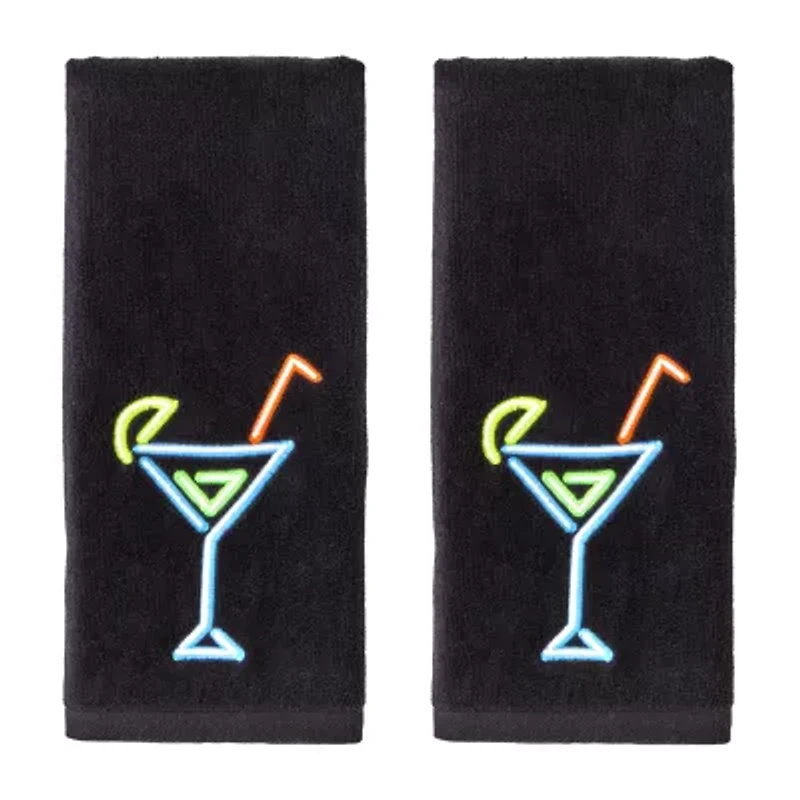 Saturday Knight Neon Cocktail 2-pc. Hand Towel