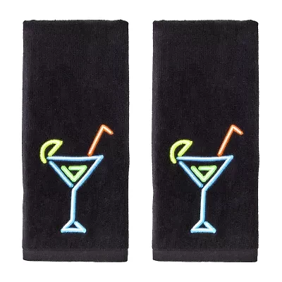 Saturday Knight Neon Cocktail 2-pc. Hand Towel