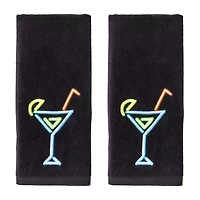 Saturday Knight Neon Cocktail 2-pc. Hand Towel