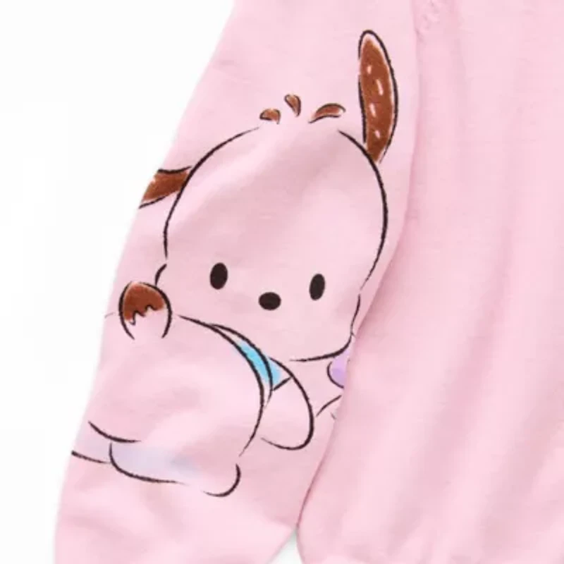 Womens Long Sleeve Button Hello Kitty Juniors Cardigan