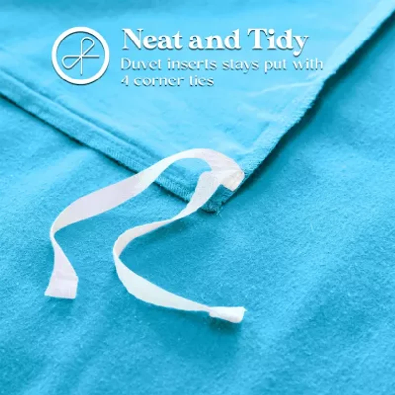 SUPERIOR® Solid Cotton Heavyweight Warm Reversible Duvet Cover