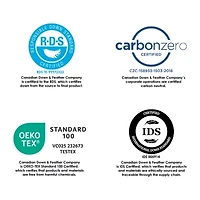 Canadian Down & Feather Company Hutterite Goose Down, Soft Support Bed Pillow