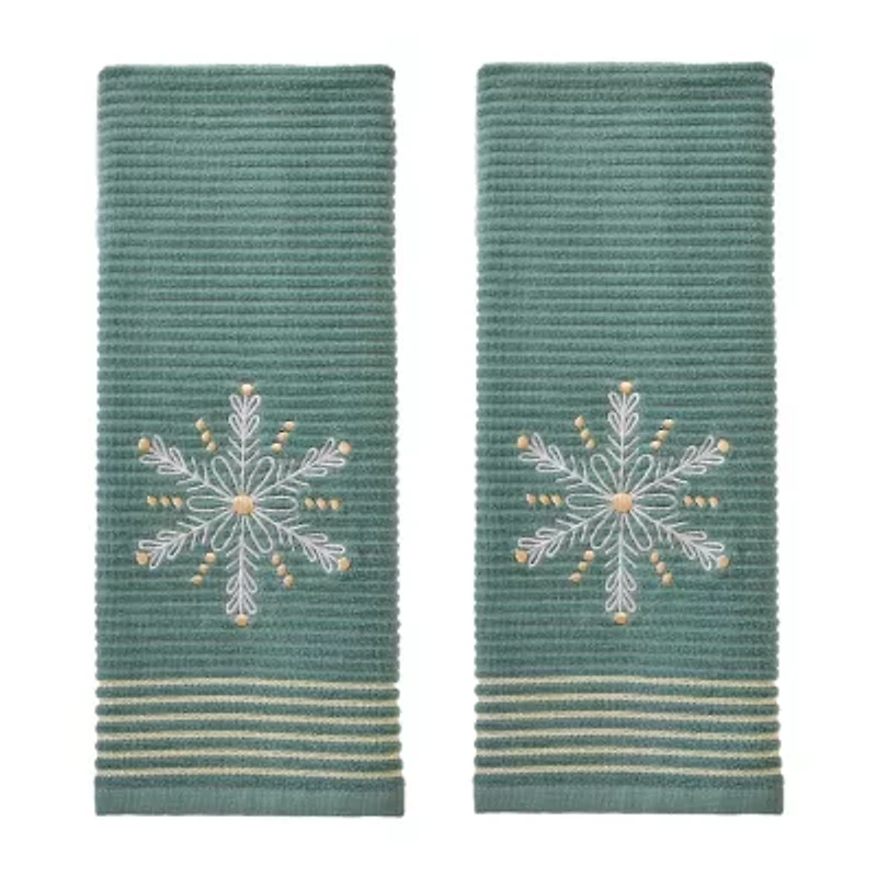 Saturday Knight Snowflake 2-pc. Hand Towel