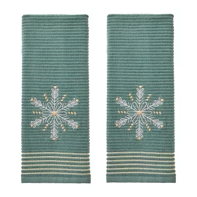 Saturday Knight Snowflake 2-pc. Hand Towel
