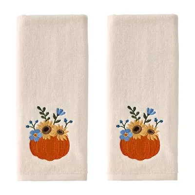 Saturday Knight Pumpkin Bouquet 2-pc. Hand Towel