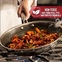 Hell's Kitchen Hybrid Stainless Steel 12" Wok