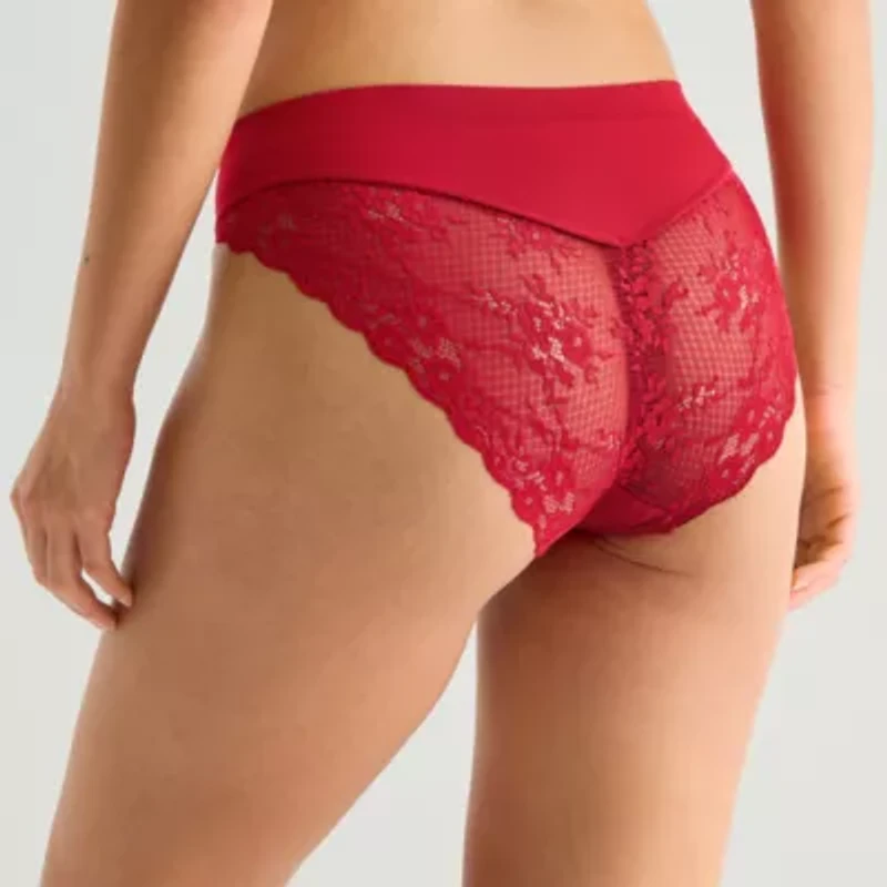 Ambrielle Seamless Lace High Cut Panty