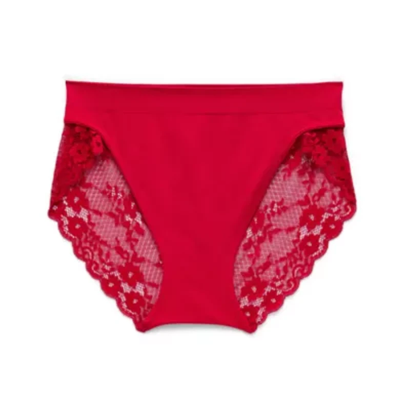 Ambrielle Seamless Lace High Cut Panty